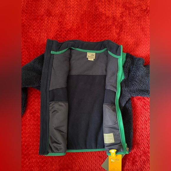 Champion Toddler Boy Blue Green Zip Up Sherpa Winter Fleece Jacket Size 5T - Picture 7 of 11